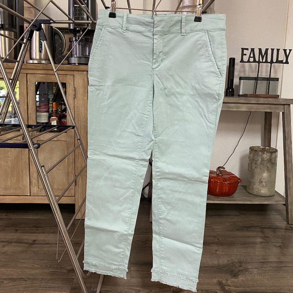 Loft Cotton Blend Chinos Size 8 Mint